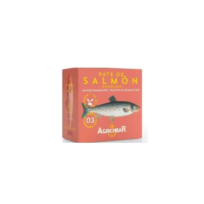 Paté de salmón ahumado, lata de 100 g